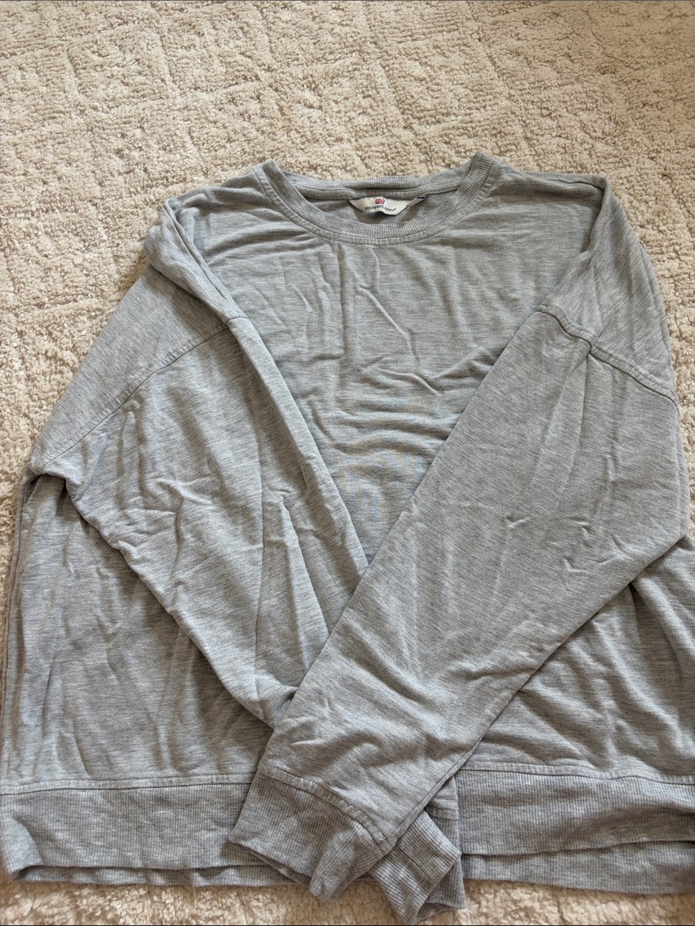 Vineyard Vines Light Gray Crew Tee